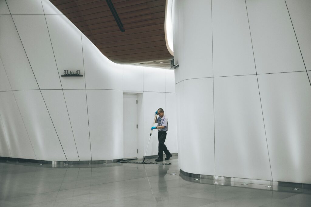 janitor cleaning